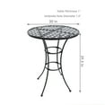 thumbnail image 4 of Sunnydaze 30" Round Wrought Iron Patio Bar Table, Black, 4 of 7