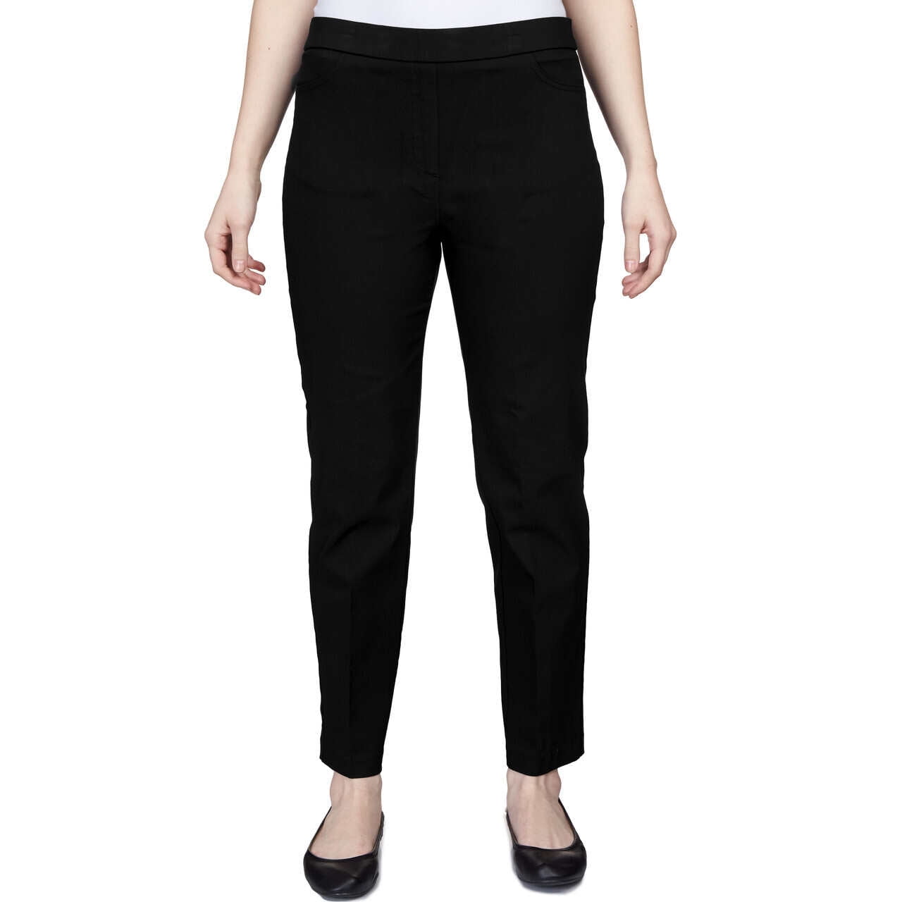 Hilary Radley Ladies' Plaid Dress Pant (Black Combo, 10)