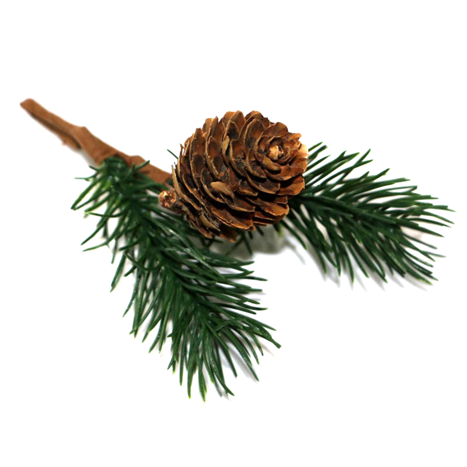 A collection of small pine cones for Christmas tree decoration isolated  against a transparent background. A collection of large pine cone. Stock  Photo