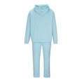 thumbnail image 5 of Juebong Unisex 2 PC Sweatsuit Men Women Oversized Long Sleeve Hoodie Pullover Sweatshirt Casual Tracksuit Jogger Sweatpants Sky Blue,XL, 5 of 5