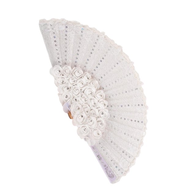 s de mano de encaje retro chino de encaje para mujer Favores Regalo s de mano para mostrar Soledad Abanico de boda
