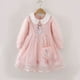 thumbnail image 5 of Vestido informal de algodón 100 % de Frozen Elsa Disney para niñas pequeñas, vestido de princesa, estampado de Elsa, reina de las nieves, línea A, bolso de otoño, ropa, 5 of 5