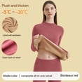 thumbnail image 5 of 1Set Ultra Thick Thermal Underwear Women Stand Collar, 5 of 5
