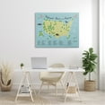 thumbnail image 2 of Stupell Industries American National Parks Detailed Informative Map Diagram Canvas Wall Art, 48 x 36, Design by Michael Buxton, 2 of 5