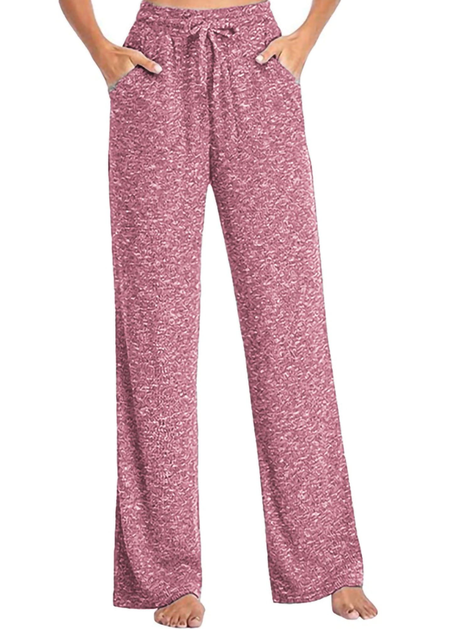 SOFT Women's Plus Size WIDE LEG DRAWSTRING SLEEP pajama pj pajamas