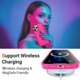 thumbnail image 2 of Funda transparente neón para iPhone 11 Pro Max, diseño retro vibrante y bonito para mujer, accesorios de los 80, funda protectora de cámara de silicona suave a prueba de golpes para iPhone 11 Pro Max, 2 of 8