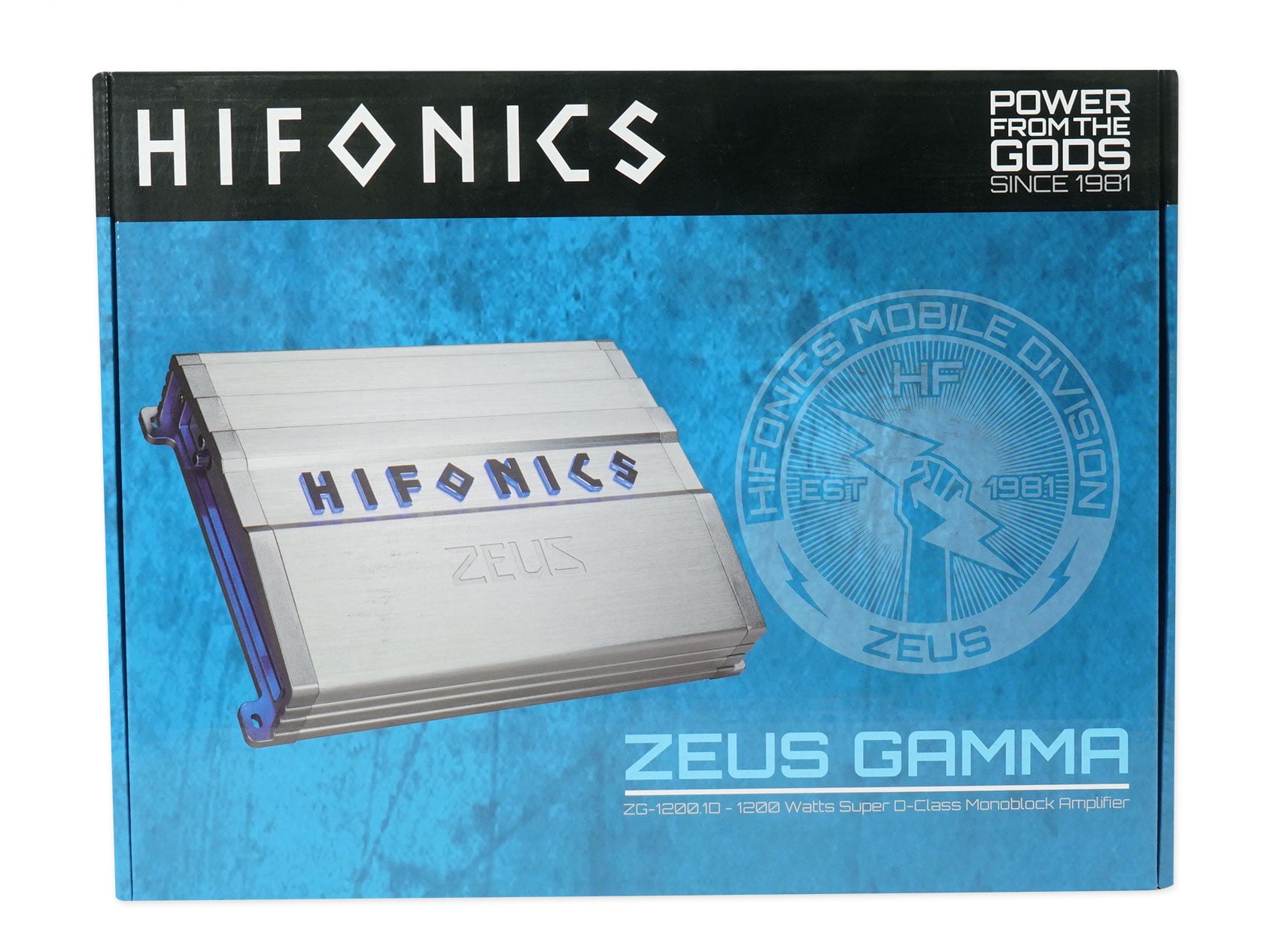 Hifonics ZG-600.4 600W 4-Channel Car Amplifier + Gravity Magnet Phone Holder - Bass Remote Included