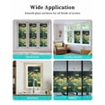 thumbnail image 6 of Window Privacy Film Spring Floral Stained Glass Window Film Decorative Sun Block Window Cover Modern Oil Painting Yellow Botanical Green Window Clings Static Adhesive Sticker for Bathroom 17.7"x78.7", 6 of 7