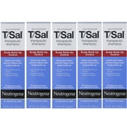 5 Pack Neutrogena T/Sal Therapeutic Maximum Strength Shampoo 4.50 oz Each