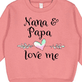 thumbnail image 3 of Inktastic Nana and Papa Love Me Heart Grandchild Toddler Sweatshirt, 3 of 4