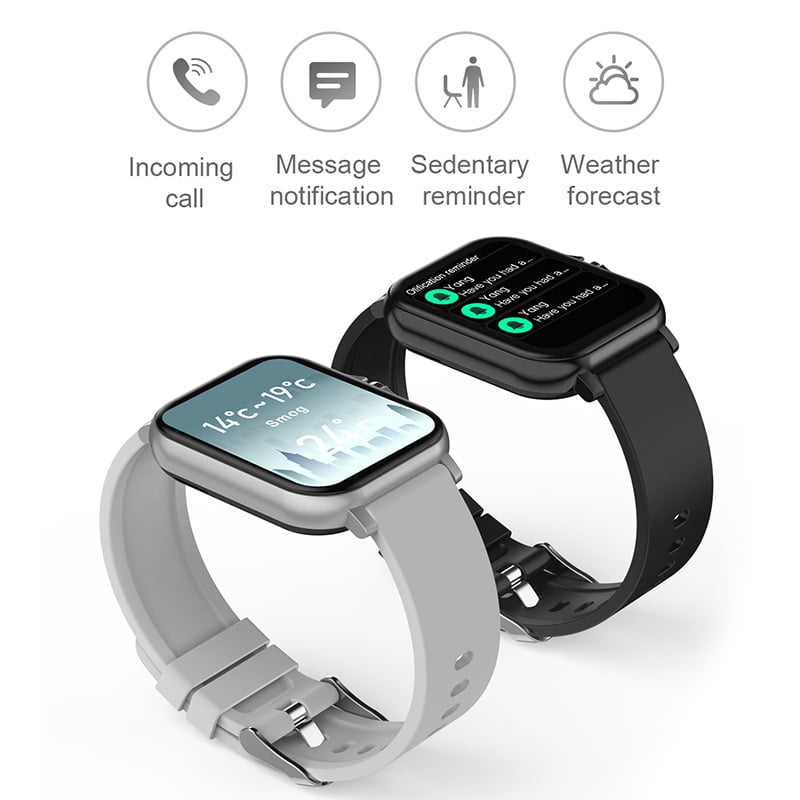Mpow Bluetooth Call Smart Watch IP67 Waterproof Heart Rate Tracker Fitness Bracelet Colorful Screen Blood Pressure Blood Oxygen Monitor Wristband Black Walmart