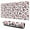 White Cow Bow, variant on Long Mouse Pads for Desk,Pink Cow Pattern Desk Mats on Top Of Desks, Desk Mouse Pad Extra Large with 3mm Non-Slip Base and Stitched Edge for Gaming,Office,Work,Home 31.5"x11.8"