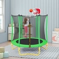 thumbnail image 5 of 55"Toddler Trampoline, BTMWAY Kids Trampoline with All Round Enclosure Net and Balls, Indoor/Outdoor Ultra Safe Mini Baby Trampoline with Safety Pad, Gifts for Birthday Girls Ages 1-6, 5 of 7