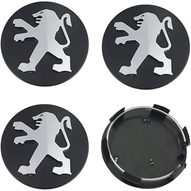 Juego de 4 tapacubos para coche de 60 mm.