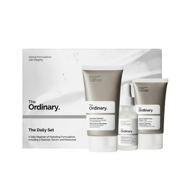 The Ordinary The Daily Set, HYZ01 Daily Skincare Routine with Squalane Cleanser, Hyaluronic Acid 2% + B5, and Natural Moisturizing Factors + HA | Skin Care Set