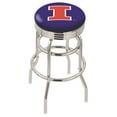 thumbnail image 4 of 25" L7C3C - Chrome Double Ring Wake Forest Swivel Bar Stool with 2.5" Ribbed Accent Ring by Holland Bar Stool Company, 4 of 7