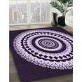 thumbnail image 2 of Ahgly Company Indoor Rectangle Patterned Bright Lilac Purple Area Rugs, 2' x 5', 2 of 6