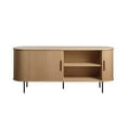 thumbnail image 4 of Unique Furniture Mid-Century Modern 71" Sideboard in Natural Oak, 4 of 6
