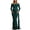 Dark Green, variant on Fall Dress Elegant Asymmetric Neckline Maternity formal Gown Long Sleeve Ruffle Detail High Waist Design Dress for L Wine