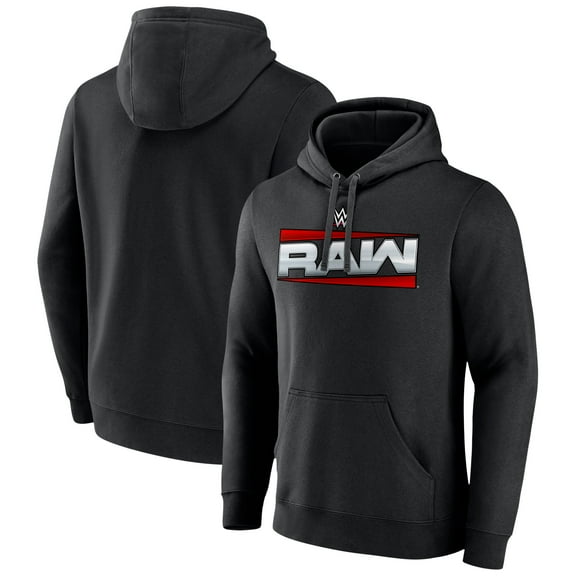 Men's Black RAW Logo 2025 Pullover Hoodie