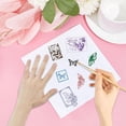 thumbnail image 4 of Rose Clear Rubber Stamps Butterfly Manuscript Words Post Cards Postmark Transparent Vintage Clock Silicone Seals Stamp Journaling Card Making DIY Scrapbooking Photo Album Decorative, 4 of 9