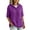 Purple, variant on FAIWAD Short Sleeve Cardigans for Women Plus Size Button up Casual Hooded Sweaters with Pockets