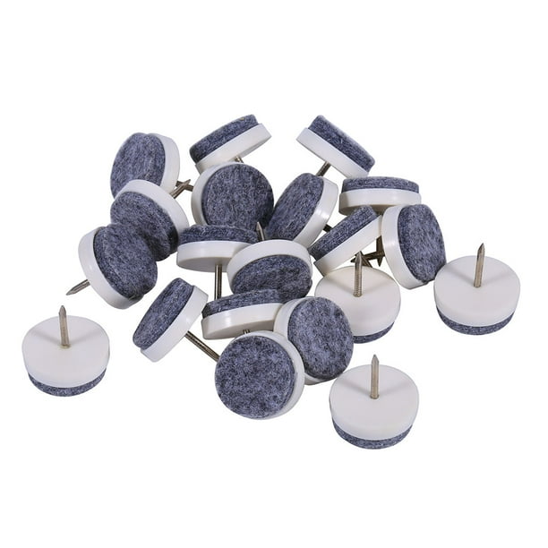 20 Almohadillas para uñas de Fieltro para suelo de Muebles, 20 piezas, 20 mm, resistentes, redondos, protectores de patas para mesa, sofá y silla