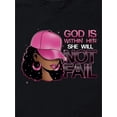 thumbnail image 3 of Women'S Inspirational Quote T-Shirt - Casual Crew Neck Short Sleeve Tee with Pink Hat Graphic, 100% Polyester Knit Fabric, Medium Stretch, 180g/m² - Spring/Summer/Fall Fashion Top, 3 of 7