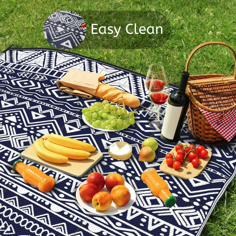 Uv Resistant Outdoor Rug For Patio, Rv, And Camping - Waterproof,  Reversible, And Easy To Clean - Perfect For Boho Balcony Picnics And Indoor/ outdoor Area Rugs - Temu