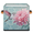 Multicolor 4, variant on CURLYOOT Floral Ladybugs Cube Storage Bin 11 Inch Fabric Storage Cube for Shelves Decorative Foldable Basket with Leather Handle for Closet Shelves Organizer