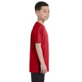 thumbnail image 2 of Hanes T-Shirt en Coton pour Enfant Authentique Sans Étiquette, s, Rouge Foncé, 2 of 3