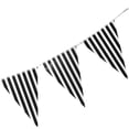 thumbnail image 3 of estriado Banderas triangures Sustros para fiestas de boda elegante Zulema Banderas de papel de la fiesta de cumpleaños, 3 of 8