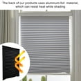 thumbnail image 6 of Aosijia Pleated Fabric Blind Light Filtering Shade Instant Stick on Blinds for Window Privacy Protection Quick Fix and Easy to Install with 2 Clips 1 Pack, 6 of 12