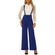 thumbnail image 2 of INSPIRAR CHIC Mono de Día de la Madre para Mujeres con Tirantes Ajustables y Pierna Ancha, Mono con Tirantes, S Azul, 2 of 6