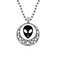 thumbnail image 1 of Universo monstruo alienígena Cabeza retrato Collares Colgante Retro Moon Stars Jewelry Unbranded M, 1 of 3