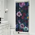 thumbnail image 2 of Waterproof Pioneer Shower Curtain 36x72 Inch Polyester Unique Colorful Floral Shower Curtain for Bathroom Hotel Home Decor with 7 Plastic Hooks, 2 of 5