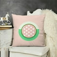 thumbnail image 2 of ST Patricks Day Lucky Charm Shamrock Throw Pillow Covers,  Buffalo Plaid Clover Pink Decorations for Sofa Couch, 2 of 5