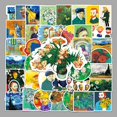 thumbnail image 2 of Paquete de pegatinas de la colección de arte Van Gogh, 50 unidades, de vinilo impermeable, 2 of 2