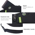 thumbnail image 3 of Cangurera para correr Spptty Nylon Negro equipo de deporte, 3 of 8