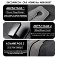 thumbnail image 6 of Car Purse Hook Purse Hook for Car Seats Headrest Car Seat Hooks,Heavy Duty Vehicle Organizer for Handbags, Groceries, Purses, Keep Car Tidy - Gray, 6 of 9