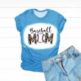 thumbnail image 5 of Mujeres Casual Béisbol Mamá Tie-dyed Impreso Manga corta Cuello redondo Pullover Blusa Camiseta Tops OAVQHLG3B Store lin121212, 5 of 5