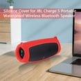 thumbnail image 2 of DEBGFS Étui en Silicone avec Sangle pour Haut-Parleur Bluetooth JBL Charge 5 (Rouge), Rouge, 2 of 9