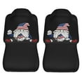 thumbnail image 5 of KAKALAD Gnome American Flag Car Accessories Seat Covers Set Vehicle Seat Covers Universal Front Seats Protector 2 Pcs, 5 of 9