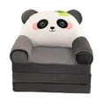 thumbnail image 4 of Sofá cama plegable para niños, silla plegable, cama de dibujos animados, colchón de suelo con cremallera suave Negro, 4 of 9