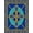 Blue, Pattern 2, variant on ODIKA 4'x6' Machine Washable Non-Slip Area Rug, Celestial Starburst Circular High Traffic Rug, Pink, 352375