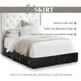 thumbnail image 5 of Elegant Comfort Pom-Pom Bed Skirt, 1-Piece, 16-Inch Drop, 1500 Series, Easy Wrap Around Elastic, Wrinkle Resistant, Twin/Full, Black of Night, 5 of 5