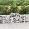 thumbnail image 1 of vidaXL Arched Gabion Baskets 13 pcs 200x50x80/100 cm Galvanised Iron, 1 of 4