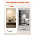 thumbnail image 2 of VEVOR Drum Lamp Shade, 13 in Top x 13 in Bottom x 10 in High,Medium Drum Linen Lampshade,Replacement Lamp Shade for Table Lamps Floor Lamps Pendant Lights, Easy Assembly Required (Off-white Linen), 2 of 9