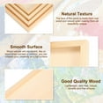 thumbnail image 4 of Uxcell 12 x 8 Inch Wood Panel Board, Unfinished Wood Canvas Square Wooden Deep Cradle Board for Painting Pouring 2 Pack, 4 of 6