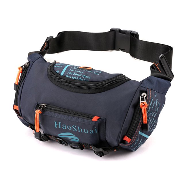 Bolso bandolera de nailon transpirable para hombre, bandolera para deporte de ciclismo (azul oscuro) Ehuebsd Para Estrenar